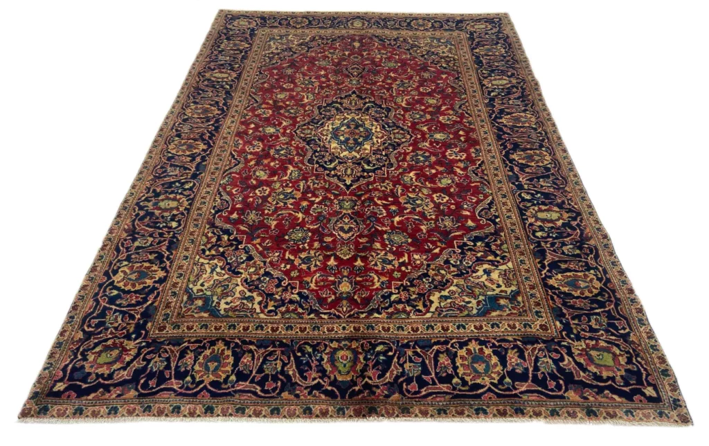 Perserteppich Keshan 286 x 190 cm Schafwolle handgeknüpft