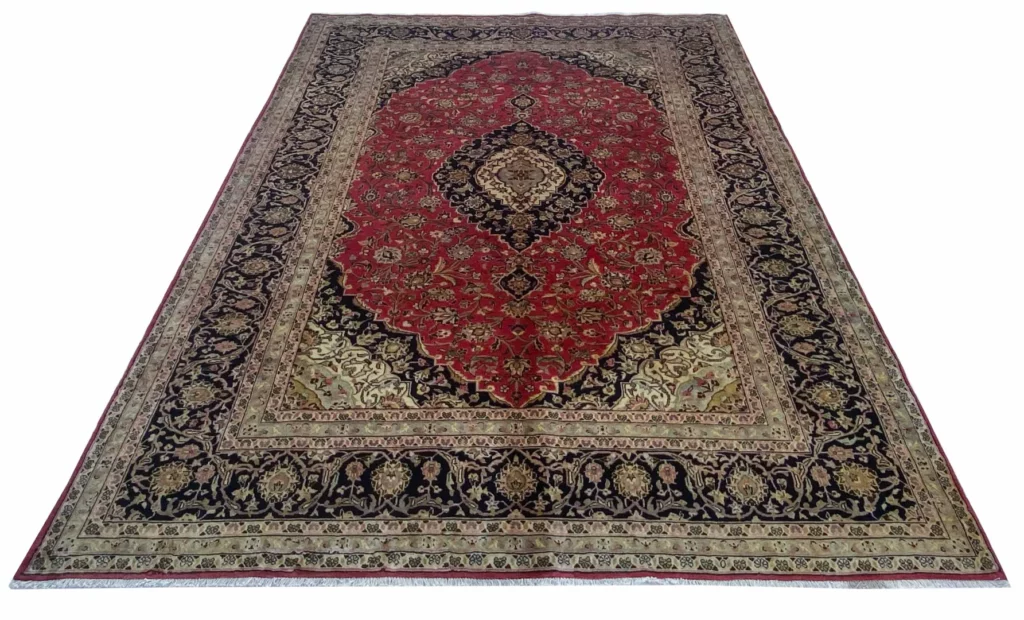 Perserteppich Keshan 286 x 212 cm Wolle handgeknüpft