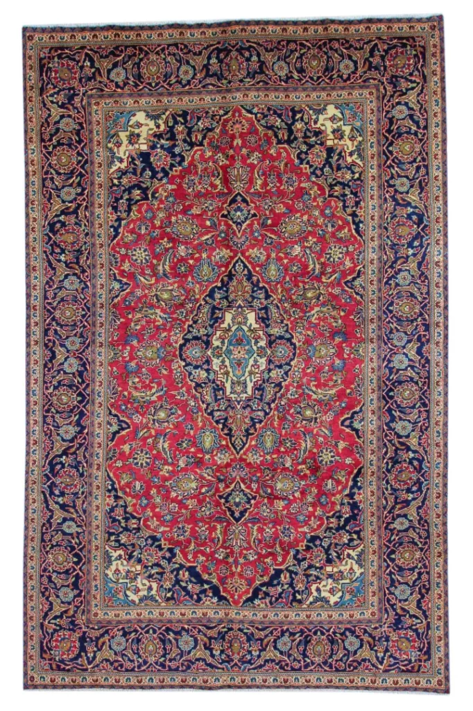 Perserteppich Keshan 311 x 199 cm Wolle handgeknüpft