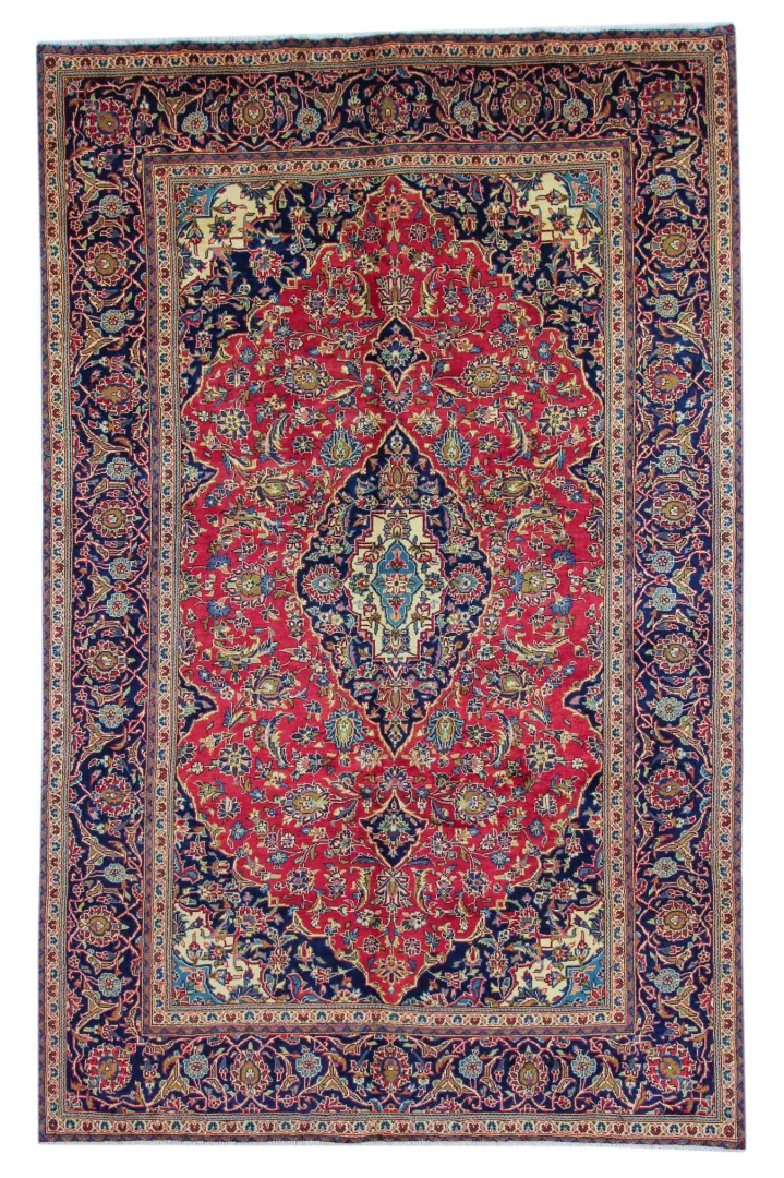 Perserteppich Keshan 311 x 199 cm Wolle handgeknüpft
