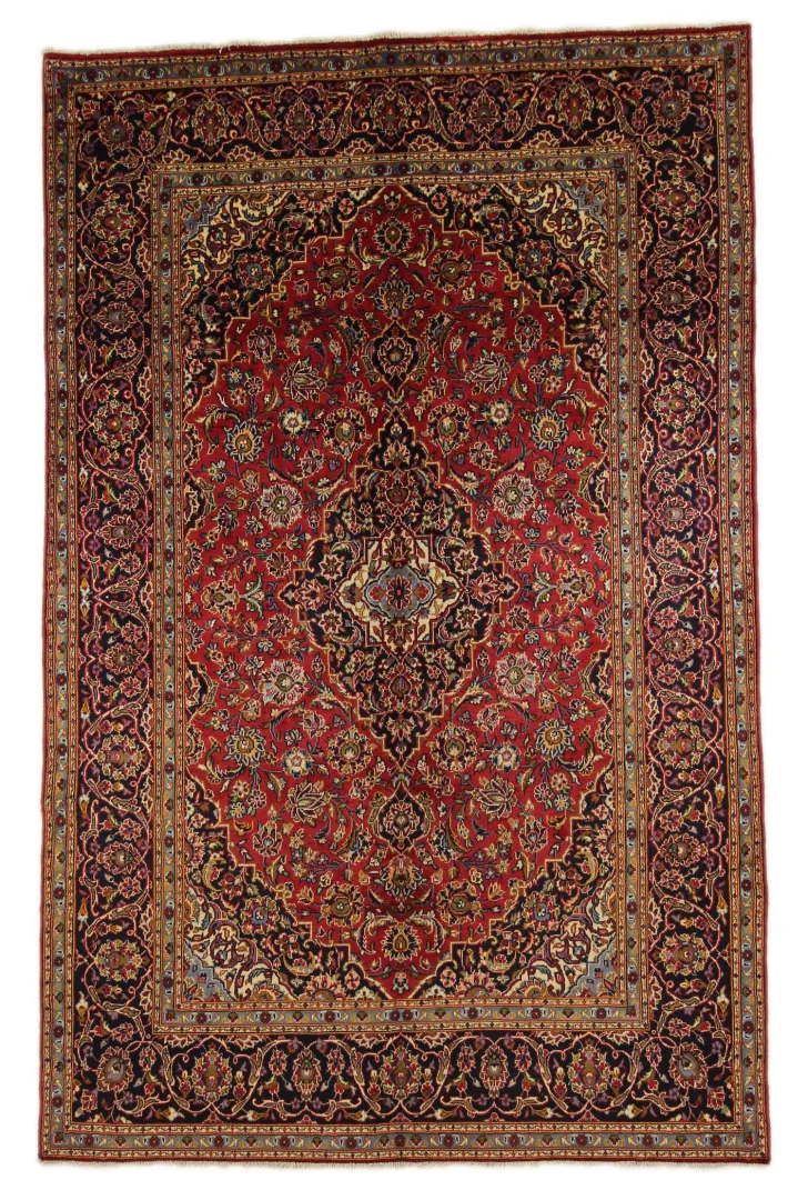 Perserteppich Keshan 310 x 200 cm Wolle handgeknüpft
