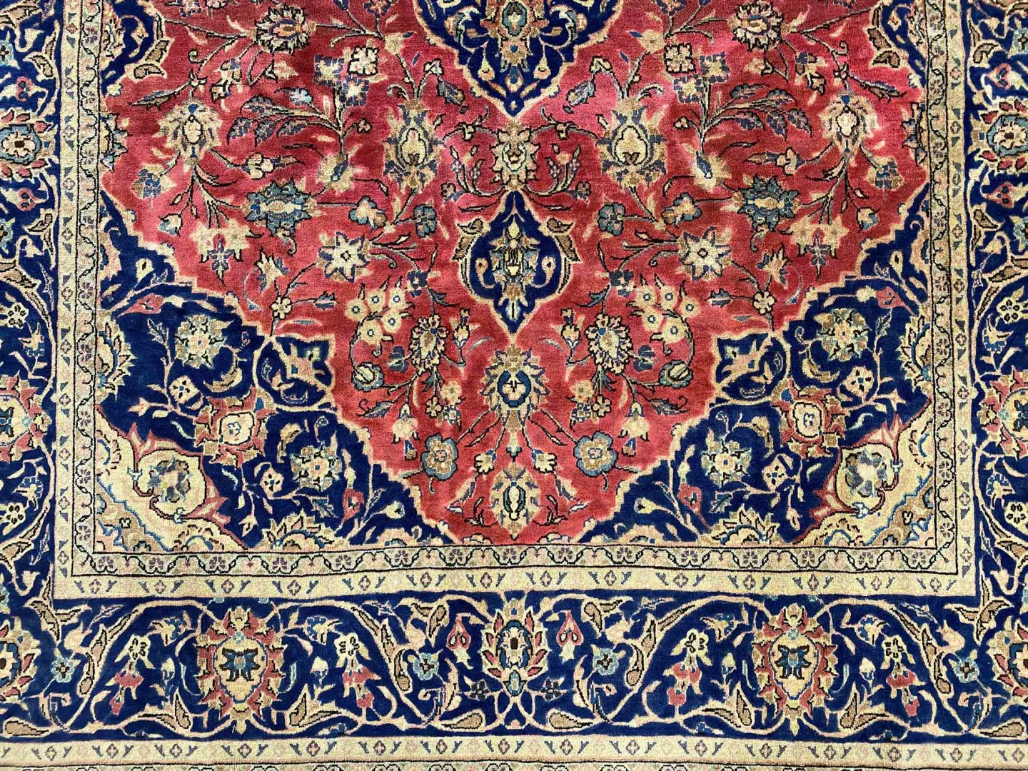 Perserteppich Keshan 287 x 184 cm Wolle handgeknüpft