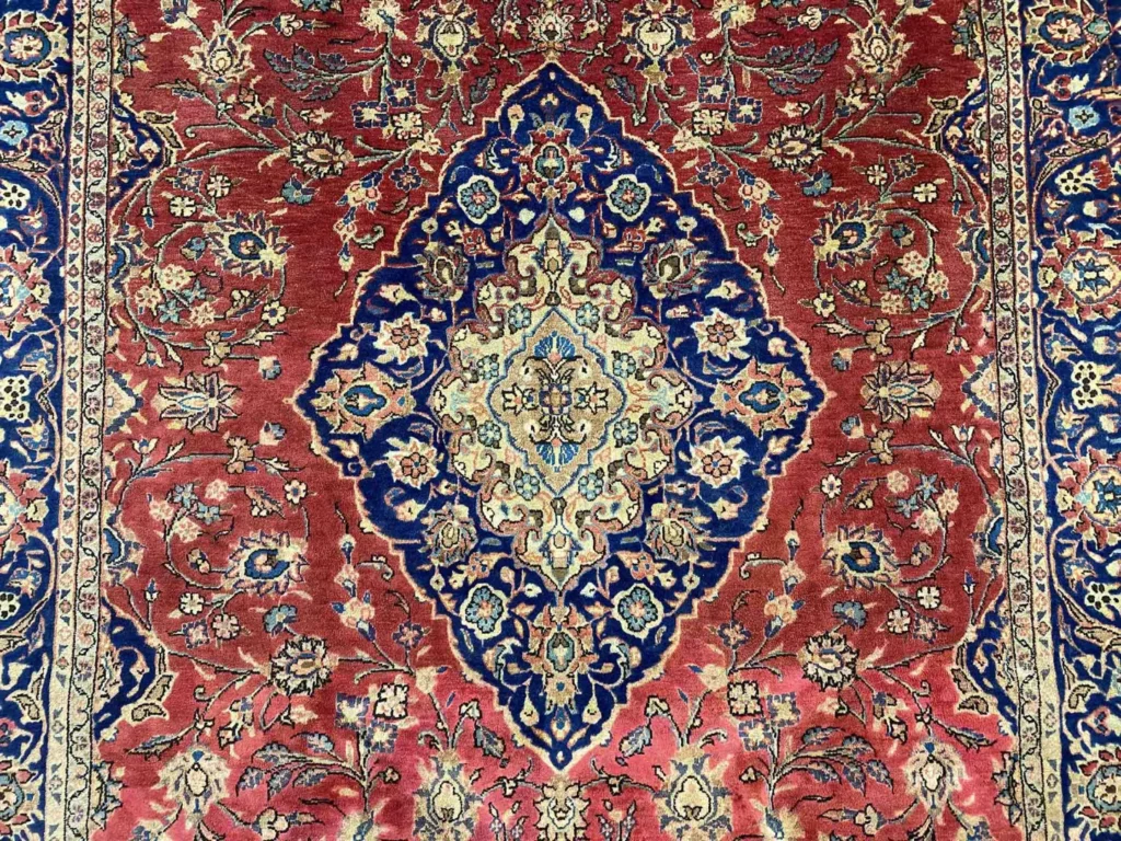 Perserteppich Keshan 287 x 184 cm Wolle handgeknüpft