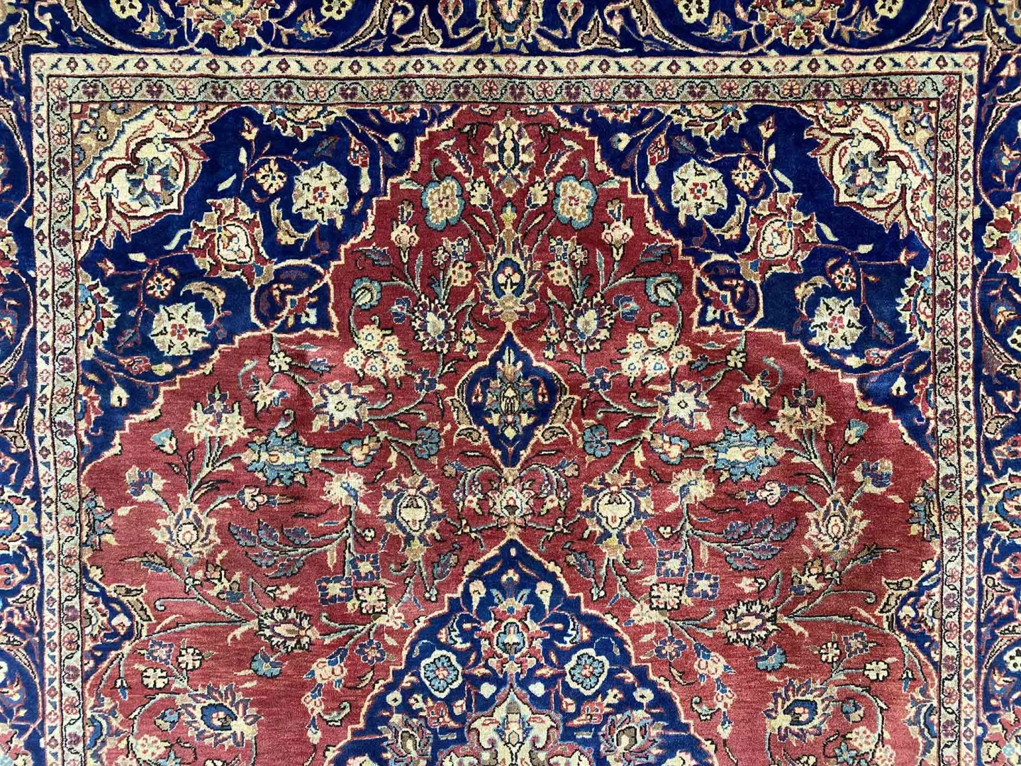 Perserteppich Keshan 287 x 184 cm Wolle handgeknüpft