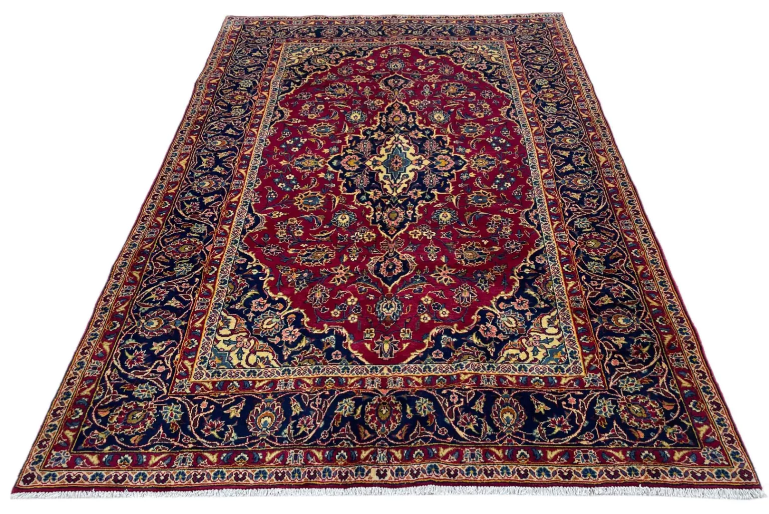 Perserteppich Keshan 294 x 200 cm Wolle handgeknüpft