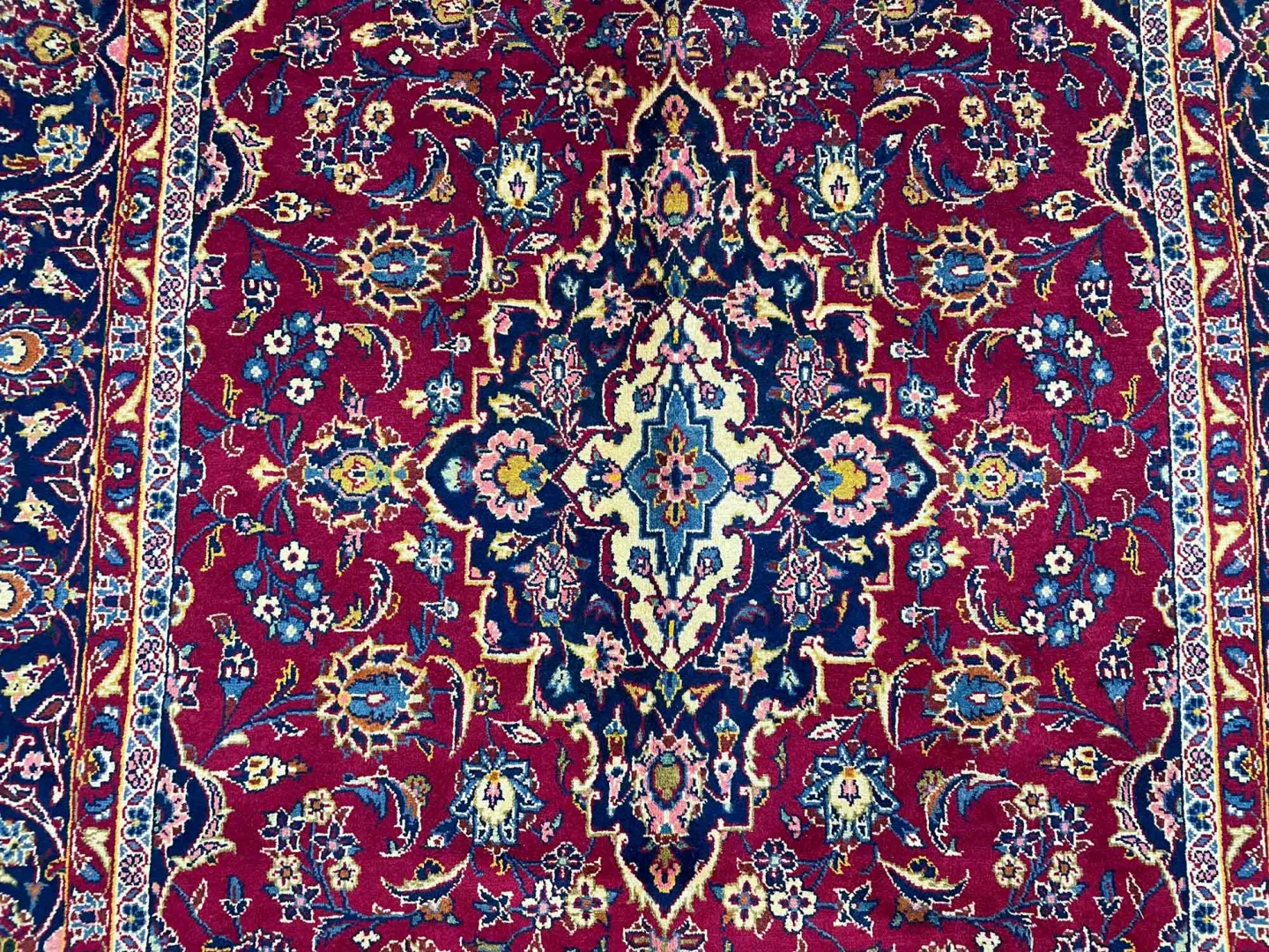 Perserteppich Keshan 294 x 200 cm Wolle handgeknüpft