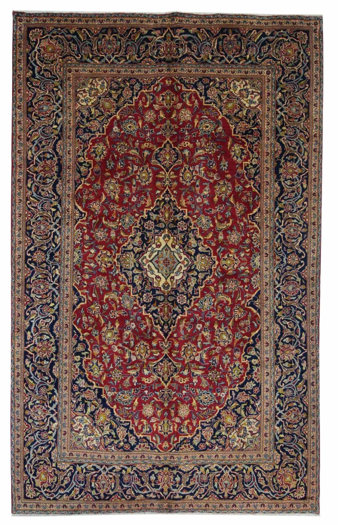 Perserteppich Keshan 312 x 195 cm Wolle handgeknüpft