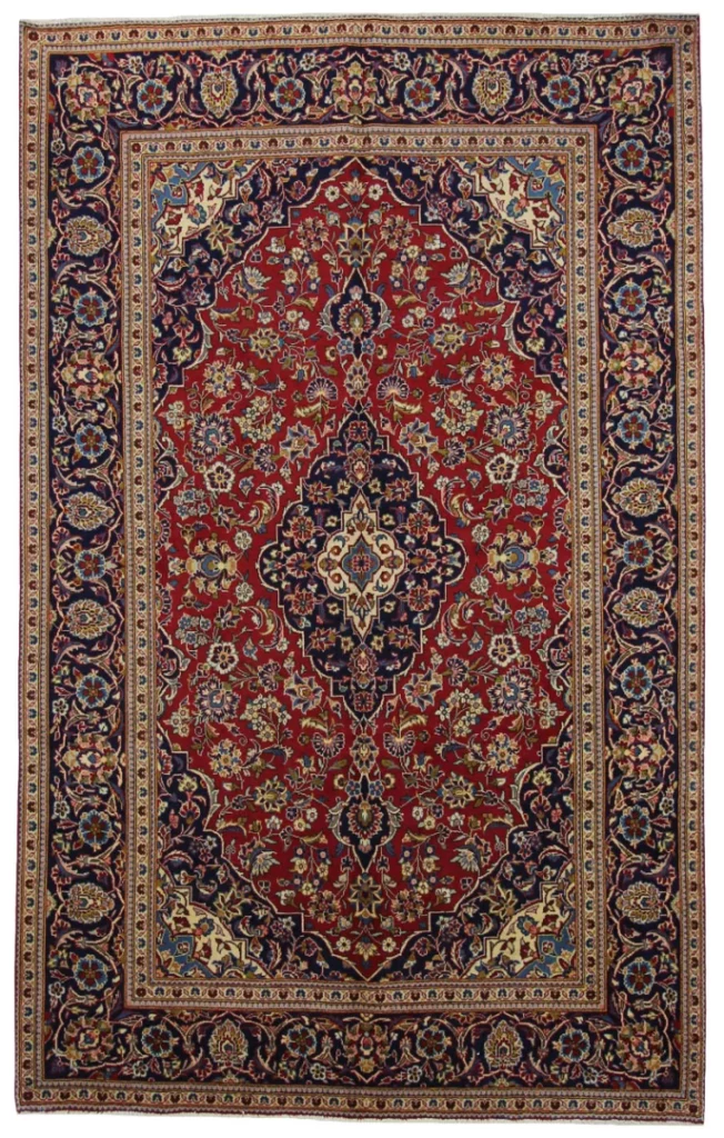 Perserteppich Keshan 312 x 196 cm Wolle handgeknüpft