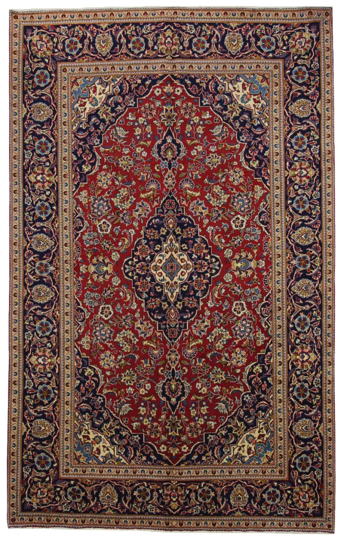 Perserteppich Keshan 312 x 196 cm Wolle handgeknüpft