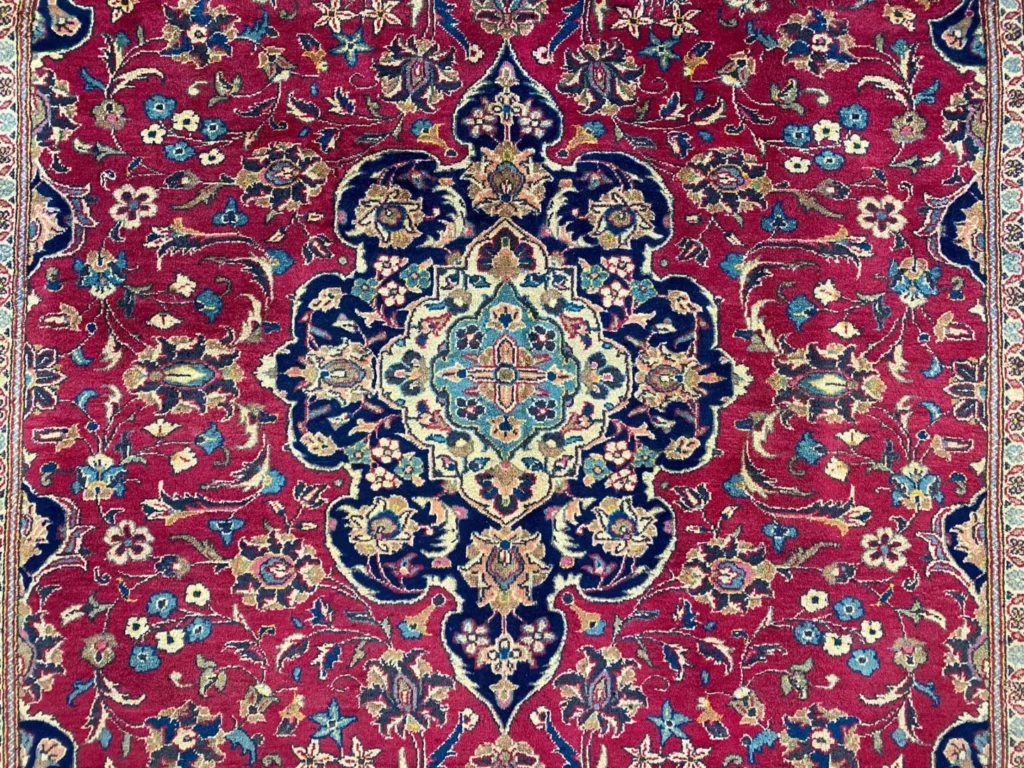 Perserteppich Keshan 297 x 199 cm Schafwolle handgeknüpft