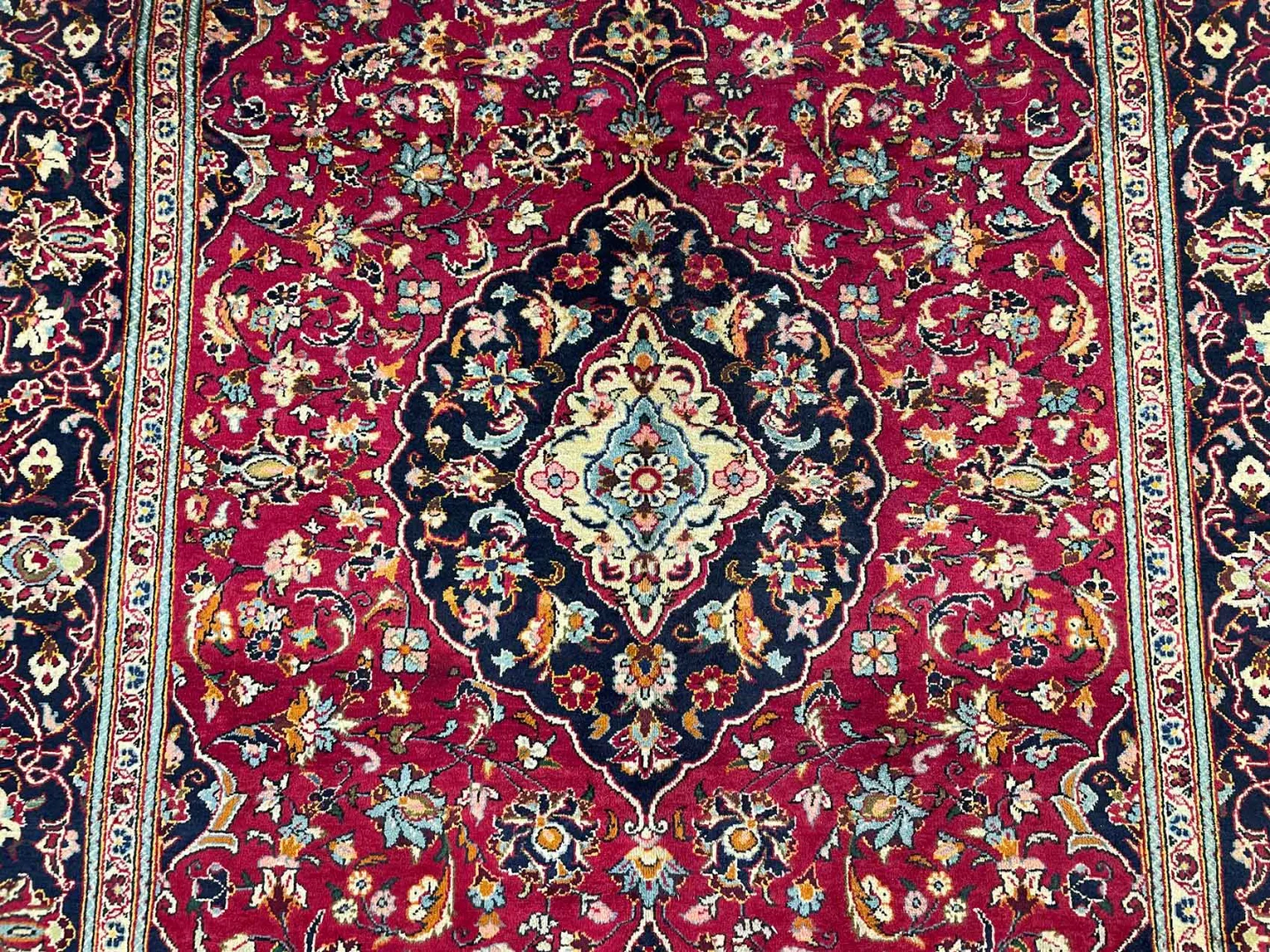 Perserteppich Keshan 298 x 200 cm Wolle handgeknüpft