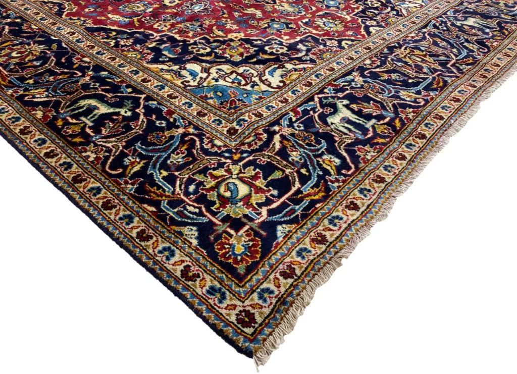 Perserteppich Keshan 298 x 193 cm Wolle handgeknüpft