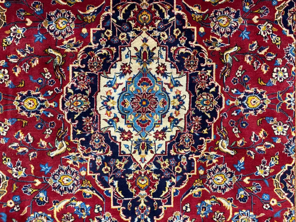 Perserteppich Keshan 298 x 193 cm Wolle handgeknüpft