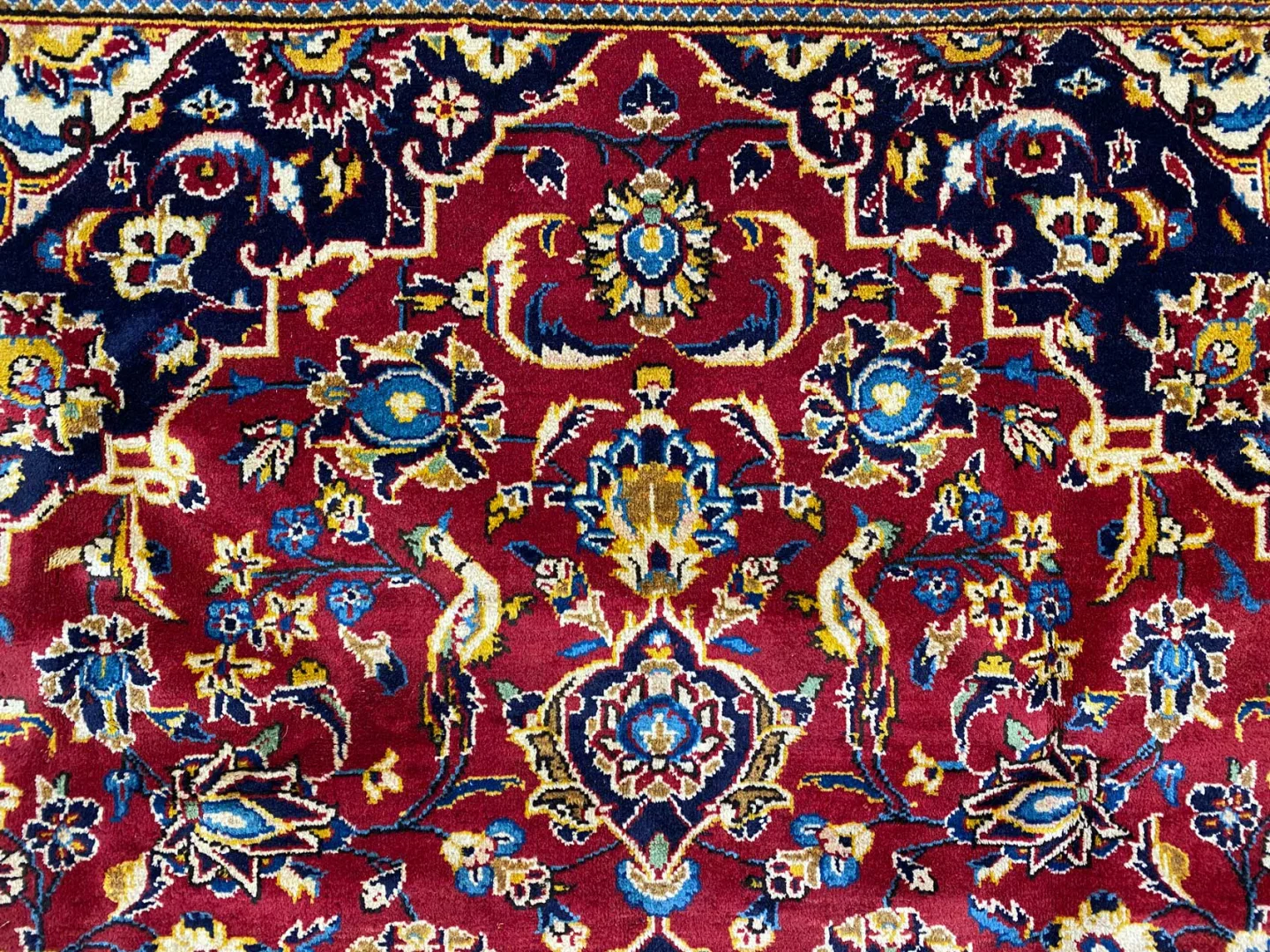 Perserteppich Keshan 298 x 193 cm Wolle handgeknüpft