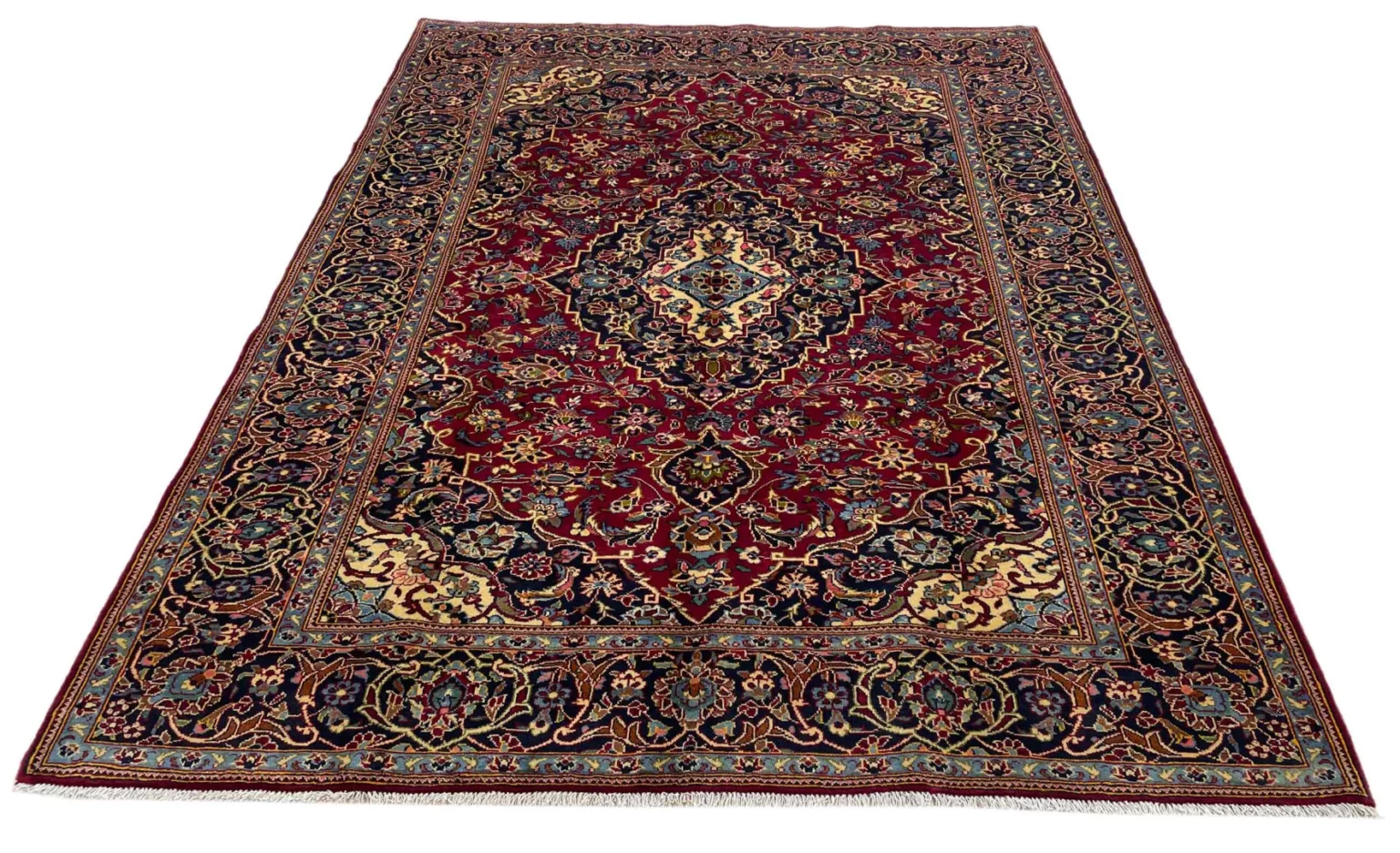 Perserteppich Keshan 299 x 228 cm Wolle handgeknüpft