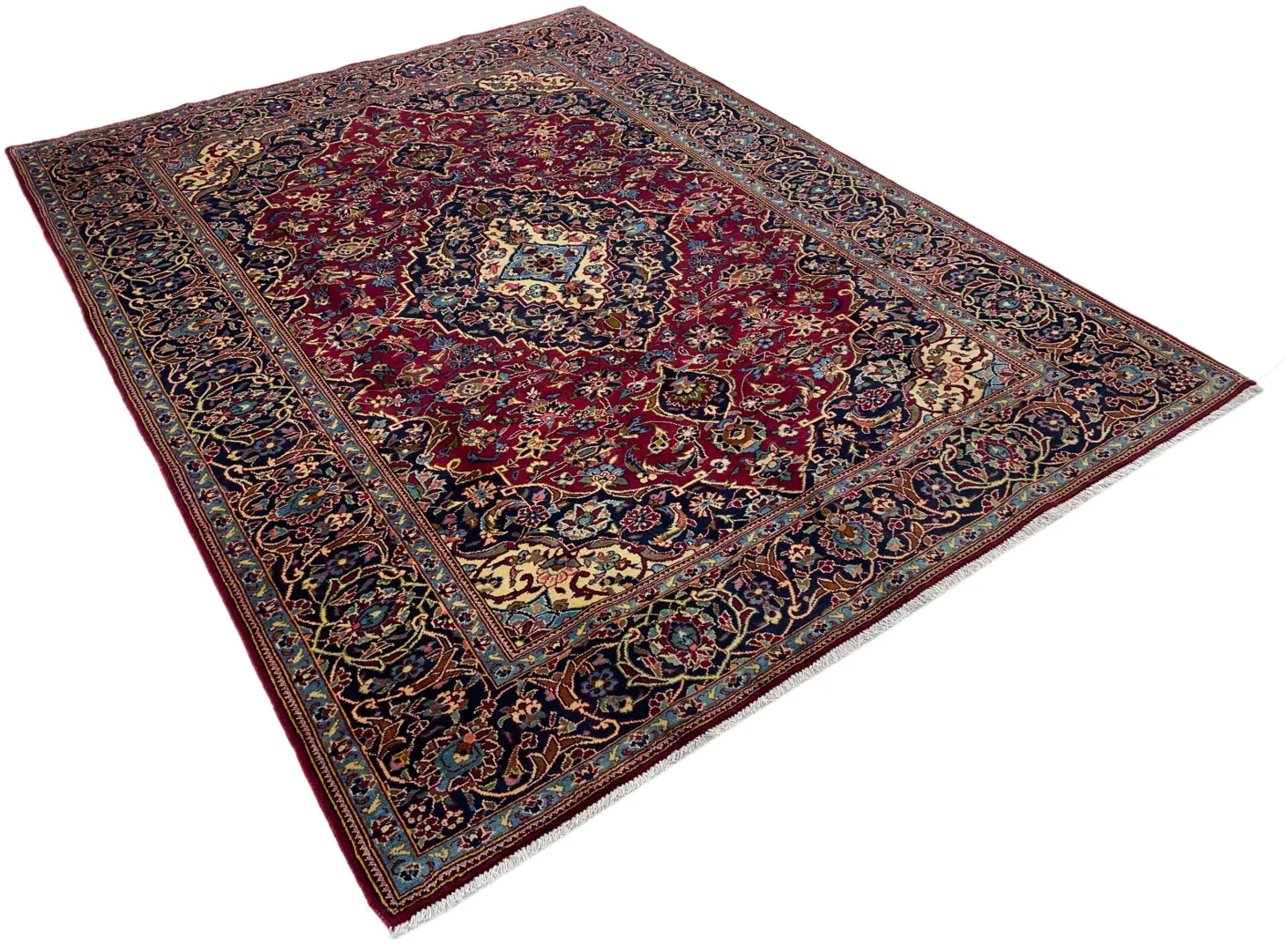 Perserteppich Keshan 299 x 228 cm Wolle handgeknüpft