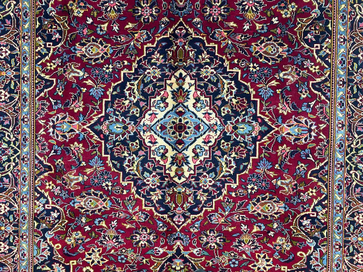 Perserteppich Keshan 299 x 228 cm Wolle handgeknüpft