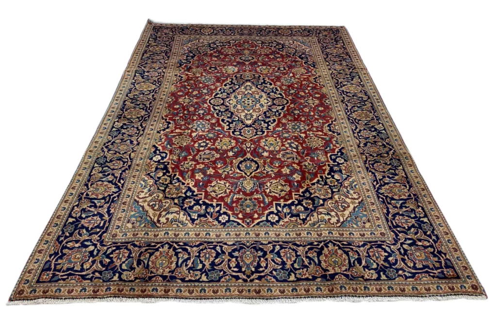 Perserteppich Keshan 300 x 206 cm Wolle handgeknüpft