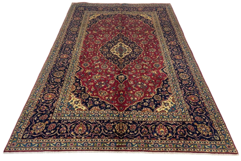 Perserteppich Keshan 303 x 195 cm Wolle handgeknüpft