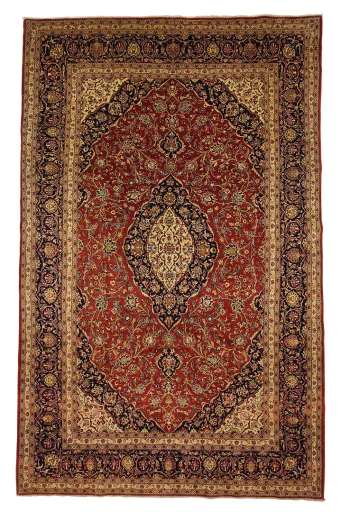 Perserteppich Keshan 329 x 211 cm Wolle handgeknüpft