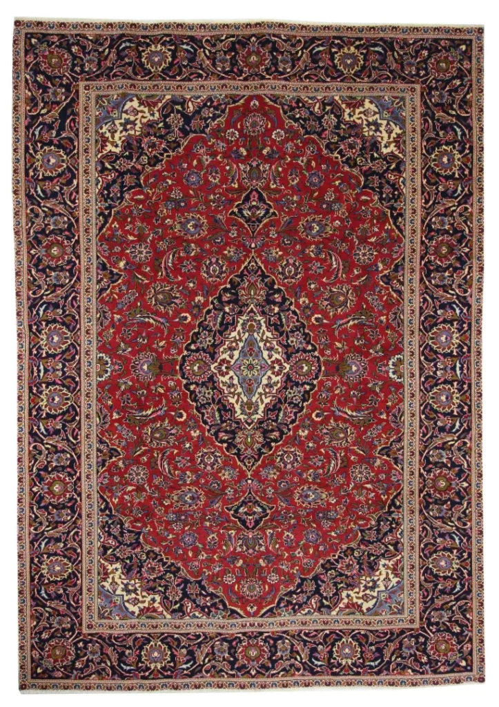 Perserteppich Keshan 334 x 234 cm Wolle handgeknüpft