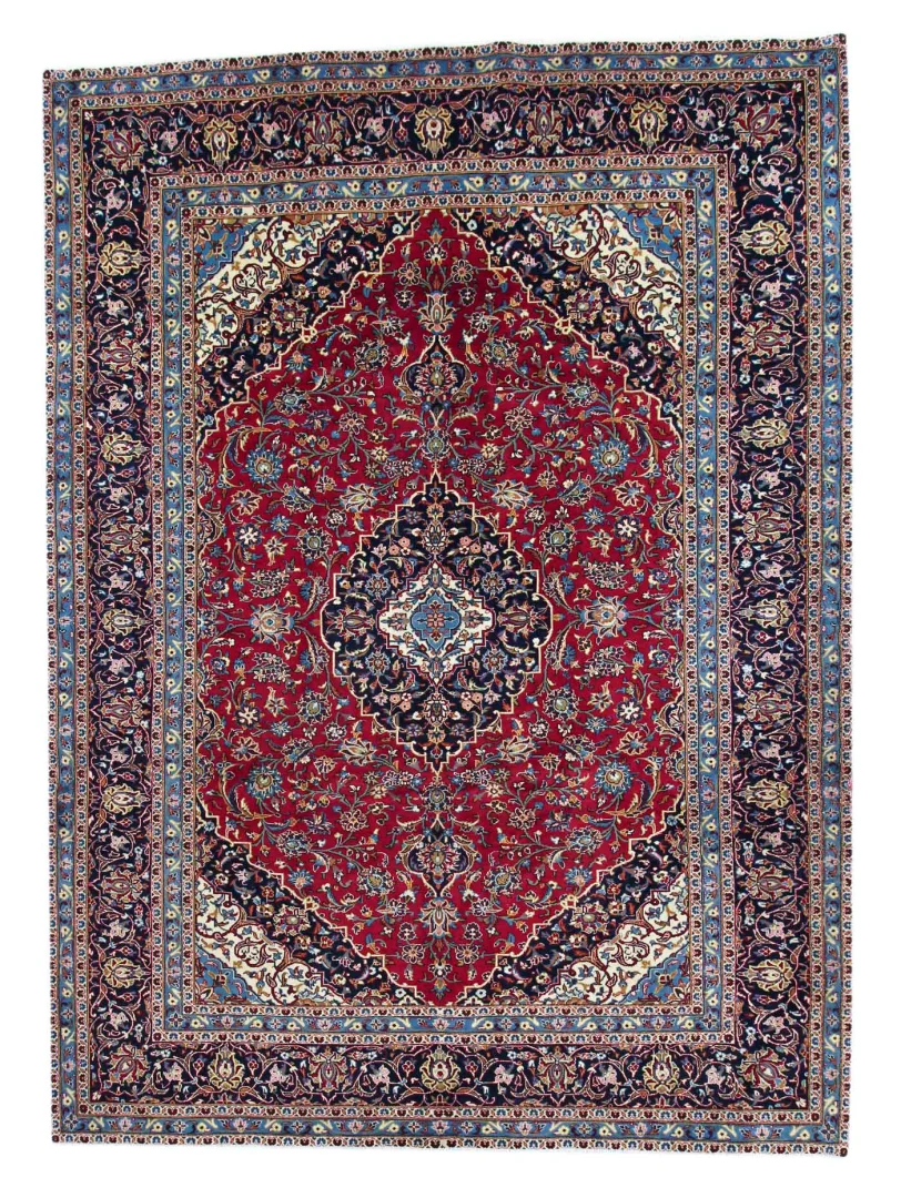 Perserteppich Keshan 346 x 253 cm Wolle handgeknüpft
