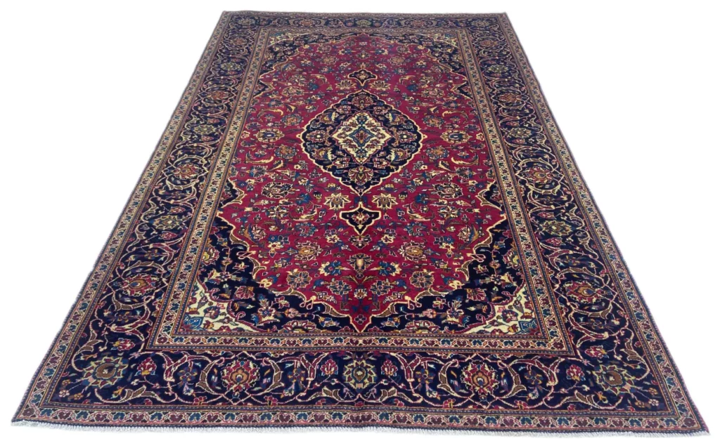 Perserteppich Keshan 303 x 218 cm Wolle handgeknüpft