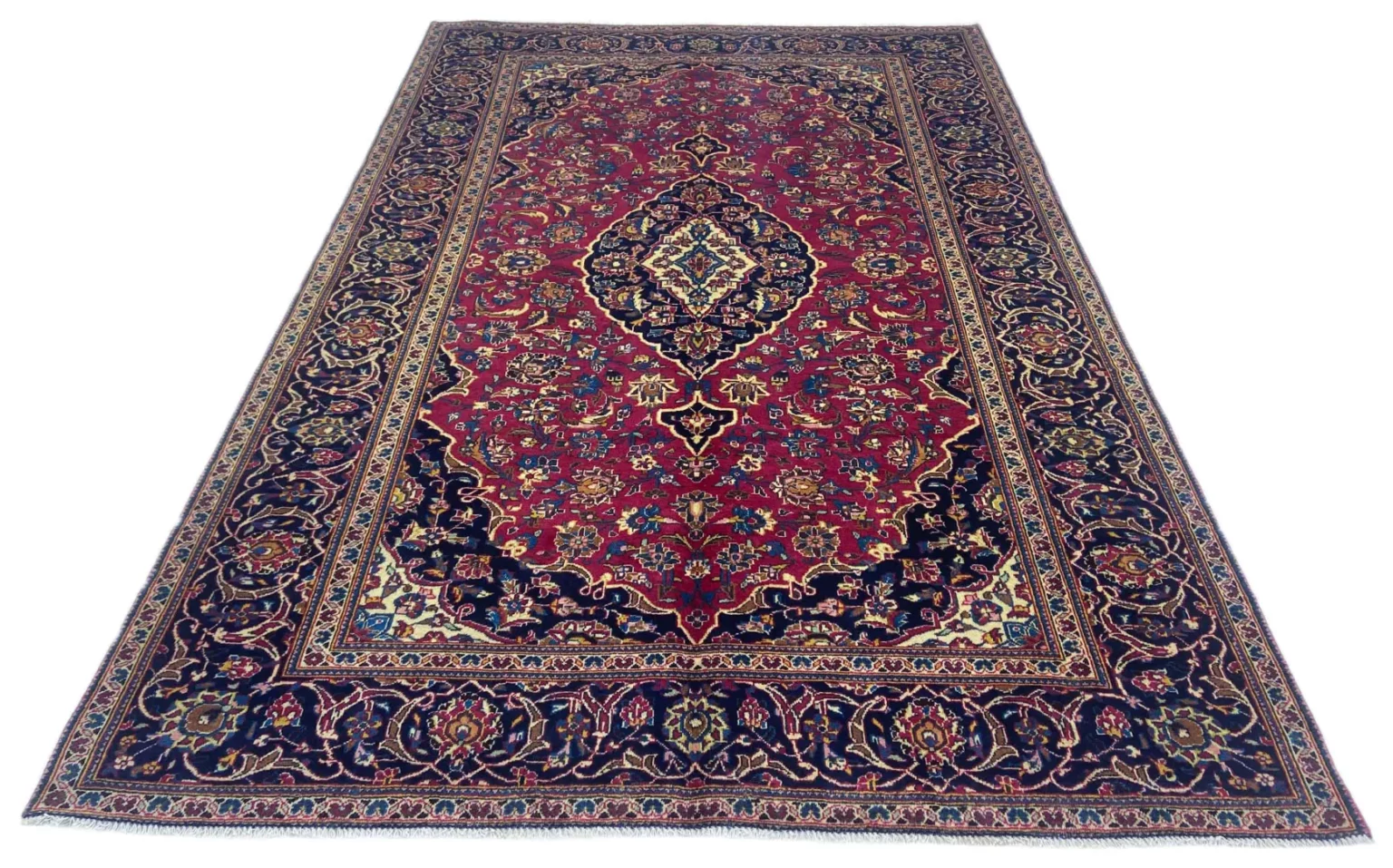 Perserteppich Keshan 303 x 218 cm Wolle handgeknüpft