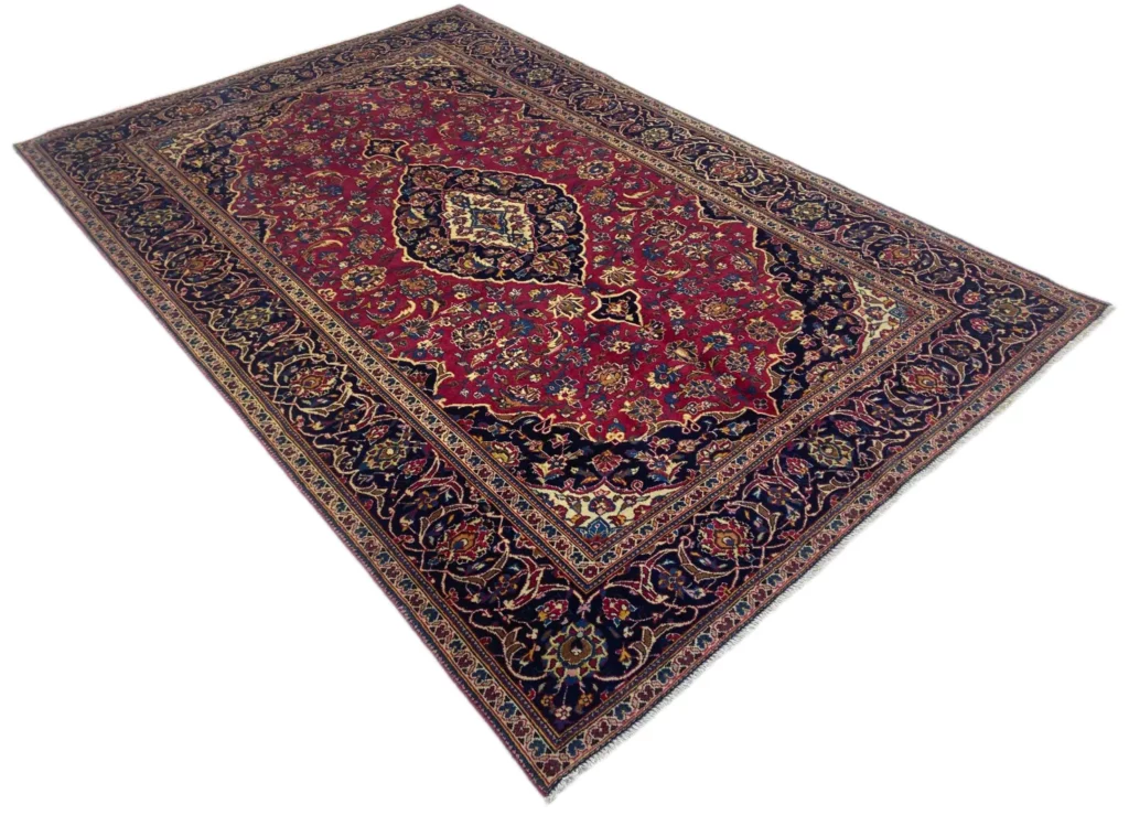 Perserteppich Keshan 303 x 218 cm Wolle handgeknüpft