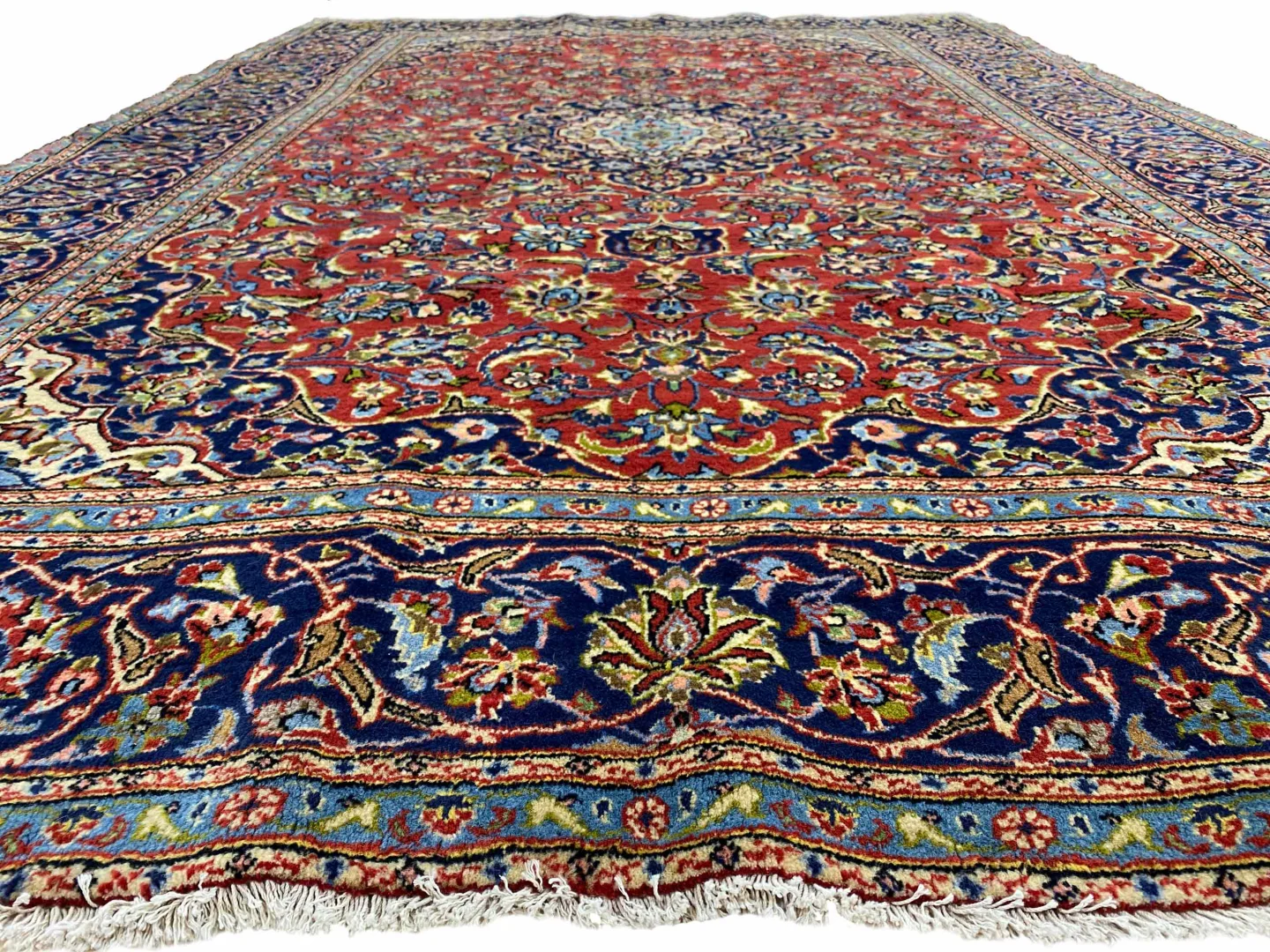 Perserteppich Keshan 303 x 199 cm Wolle handgeknüpft