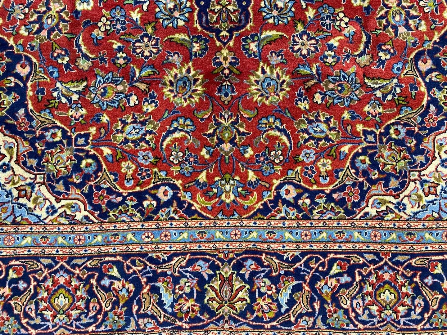 Perserteppich Keshan 303 x 199 cm Wolle handgeknüpft