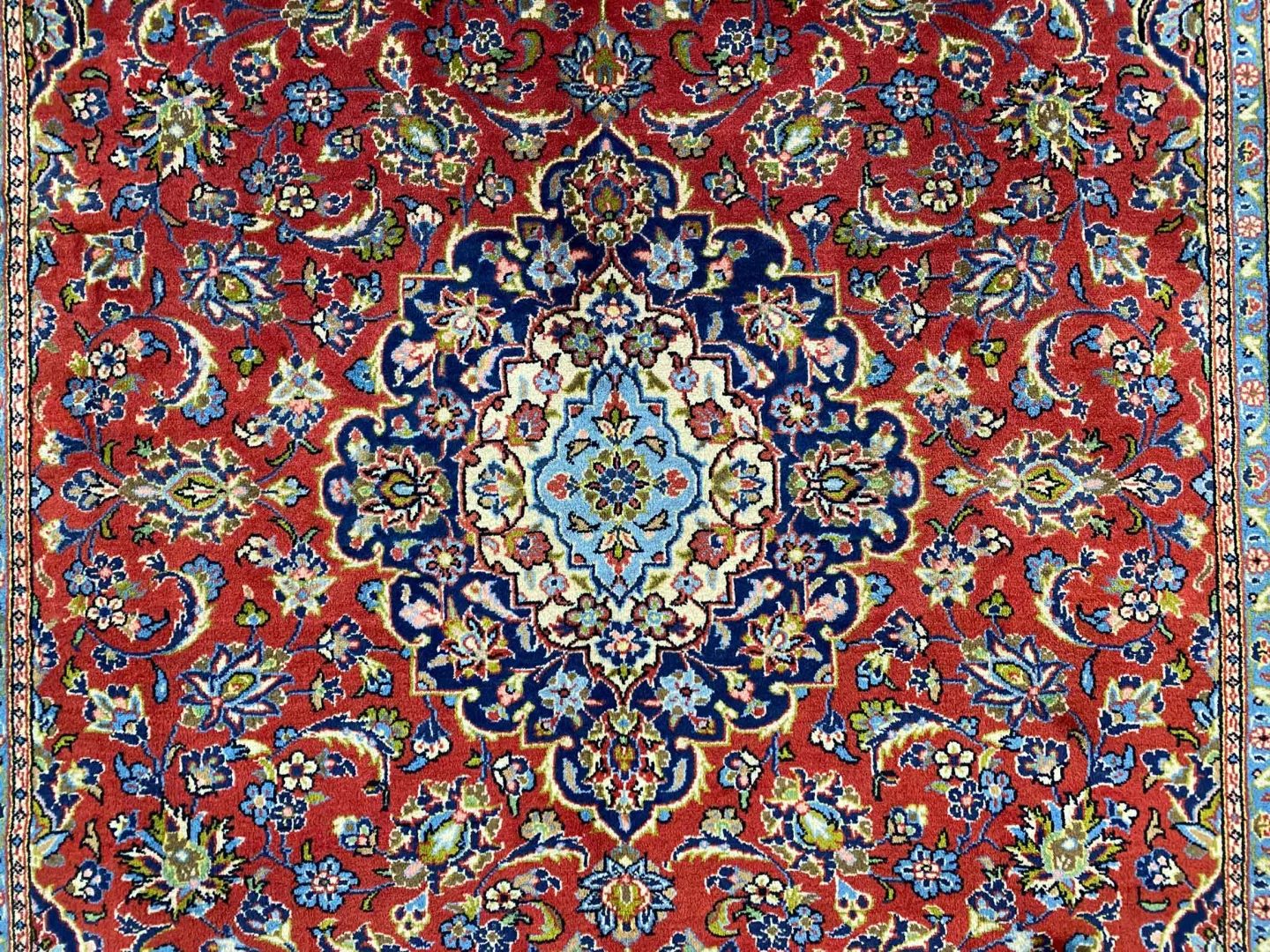 Perserteppich Keshan 303 x 199 cm Wolle handgeknüpft