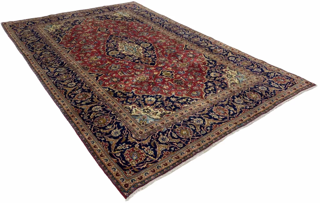 Perserteppich Keshan 305 x 195 cm Wolle handgeknüpft