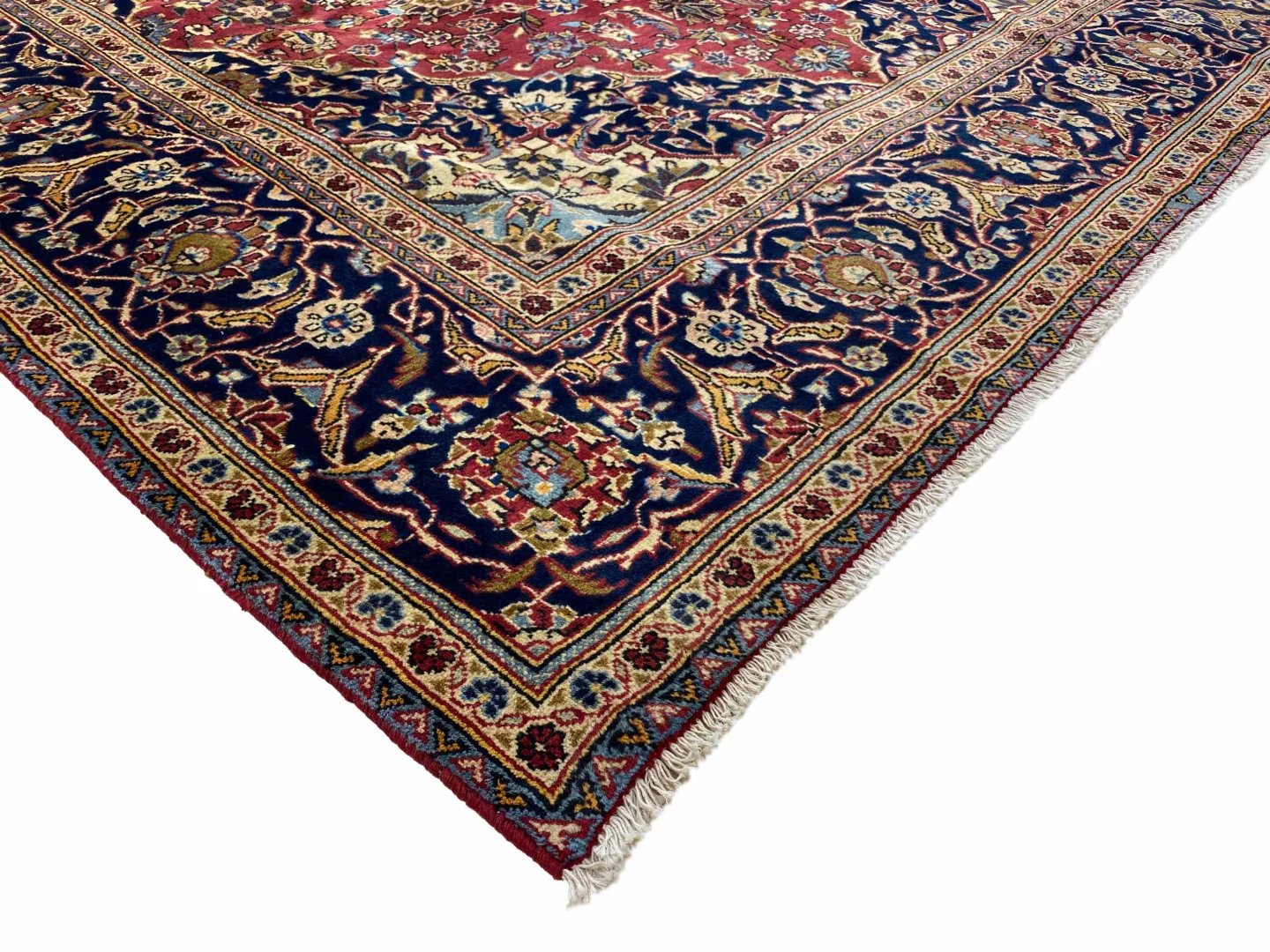 Perserteppich Keshan 305 x 195 cm Wolle handgeknüpft