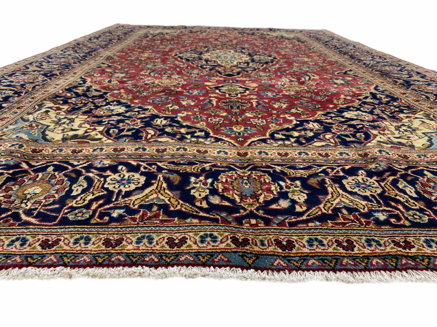 Perserteppich Keshan 305 x 195 cm Wolle handgeknüpft