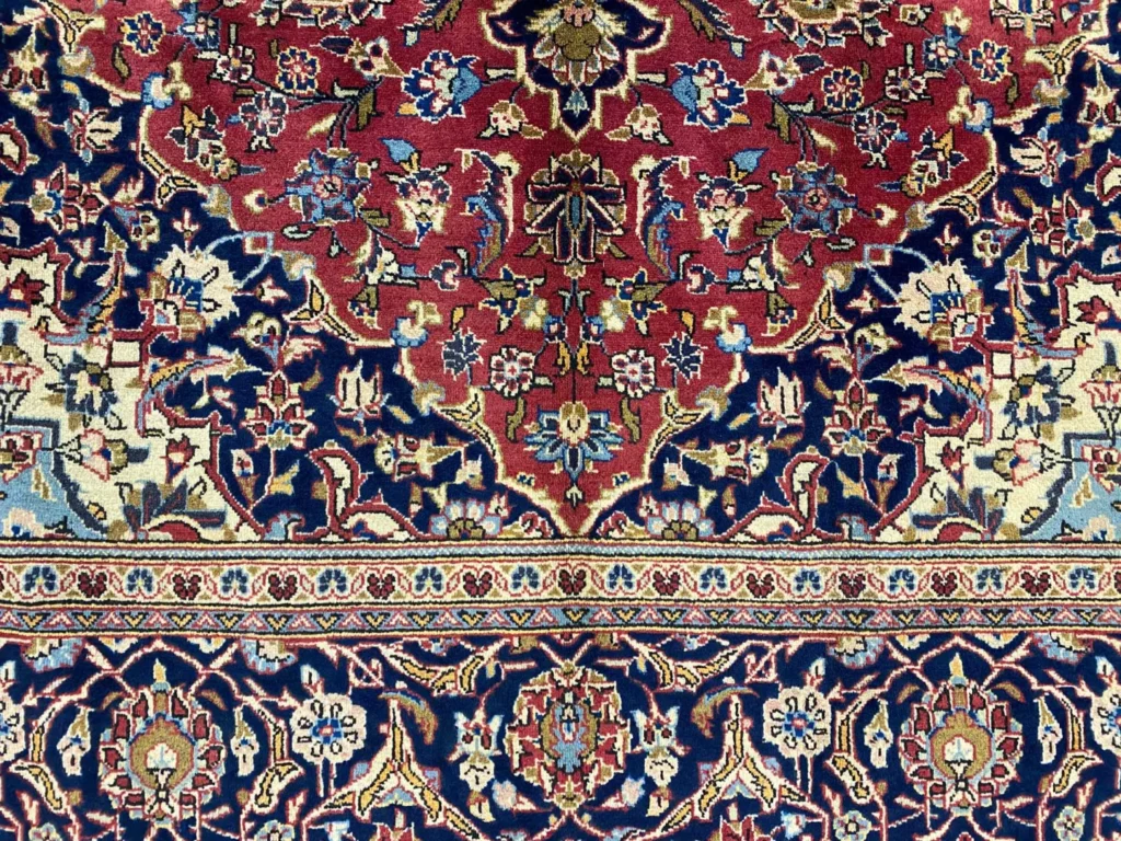 Perserteppich Keshan 305 x 195 cm Wolle handgeknüpft