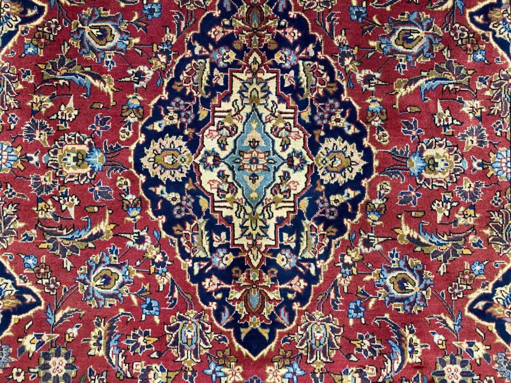 Perserteppich Keshan 305 x 195 cm Wolle handgeknüpft