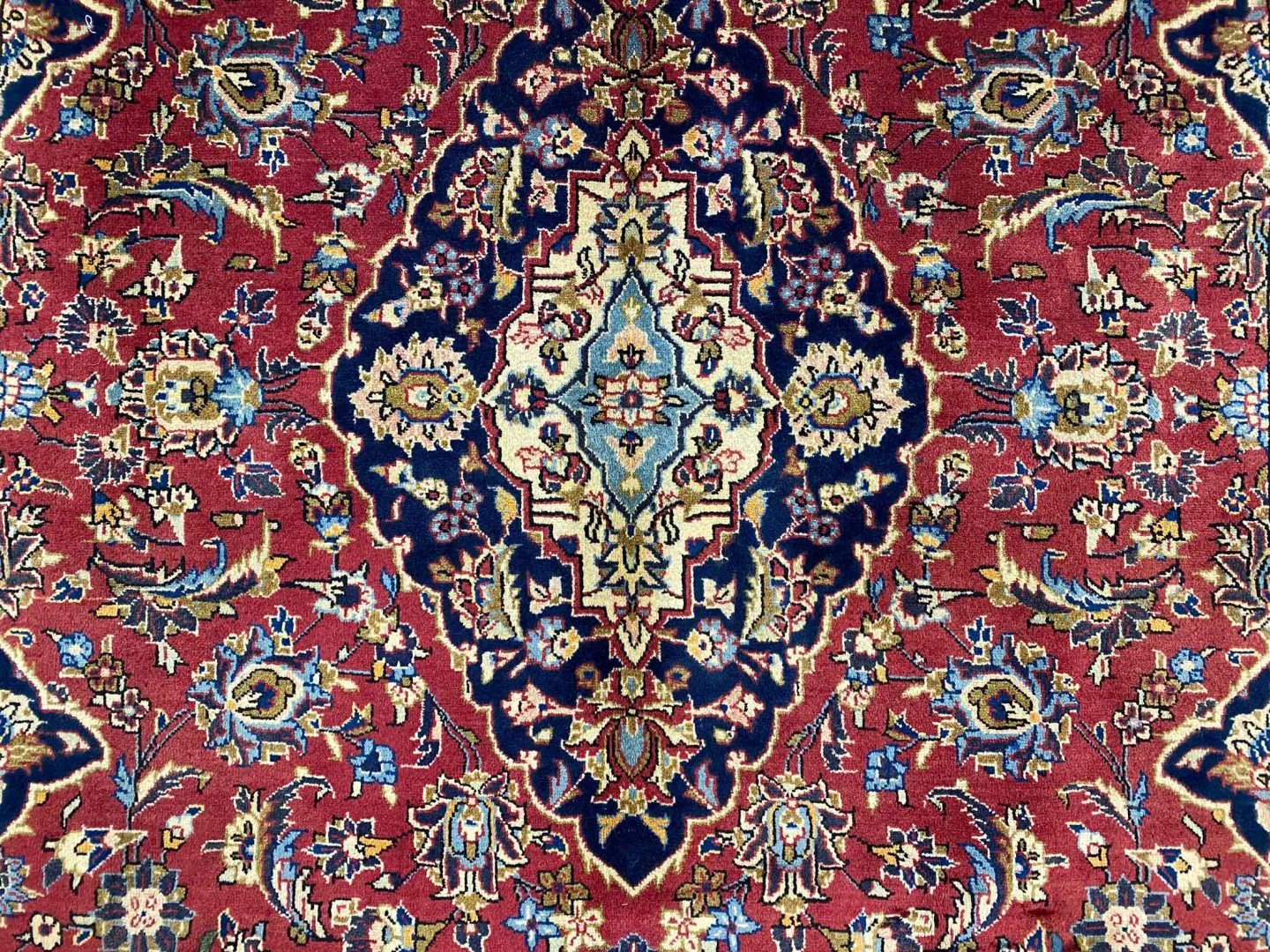 Perserteppich Keshan 305 x 195 cm Wolle handgeknüpft