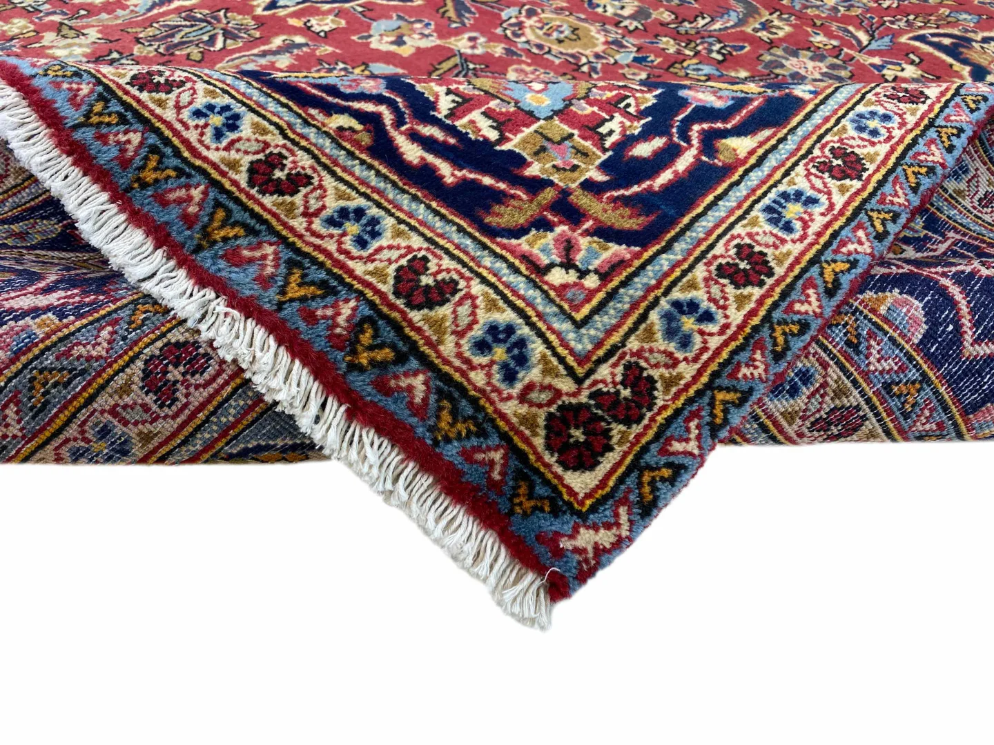 Perserteppich Keshan 305 x 195 cm Wolle handgeknüpft