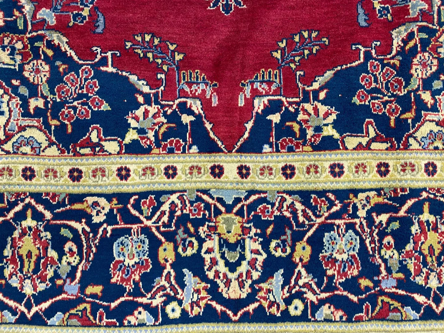 Perserteppich Keshan 305 x 208 cm Wolle handgeknüpft