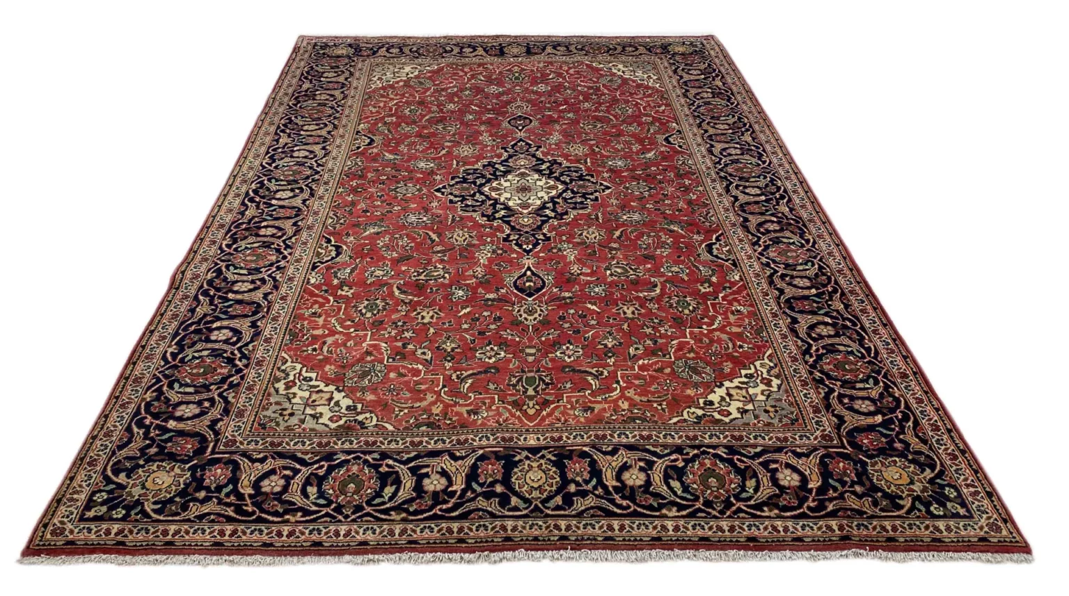 Perserteppich Keshan 306 x 200 cm Wolle handgeknüpft