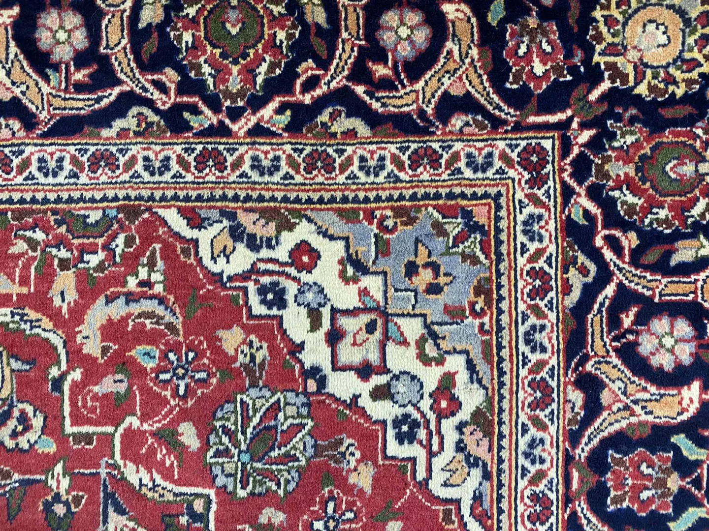 Perserteppich Keshan 306 x 200 cm Wolle handgeknüpft