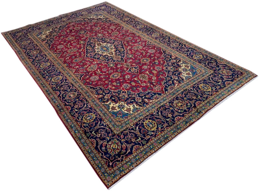 Perserteppich Keshan 306 x 202 cm Wolle handgeknüpft