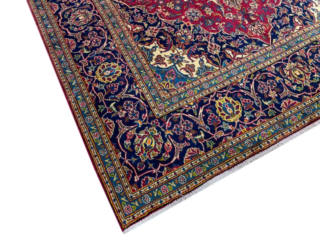Perserteppich Keshan 306 x 202 cm Wolle handgeknüpft
