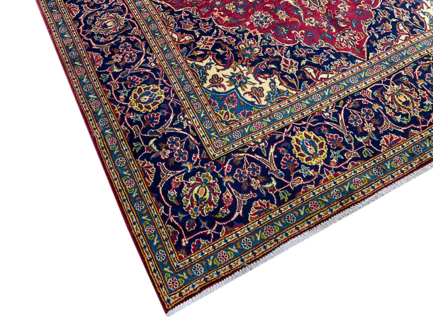 Perserteppich Keshan 306 x 202 cm Wolle handgeknüpft