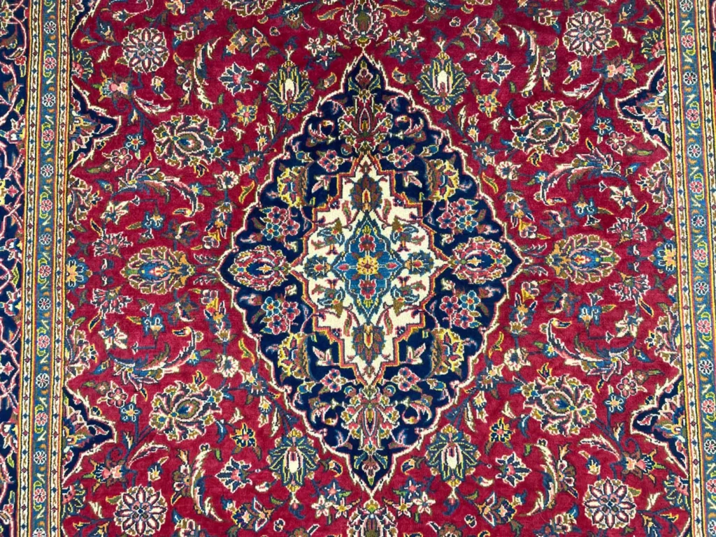 Perserteppich Keshan 306 x 202 cm Wolle handgeknüpft