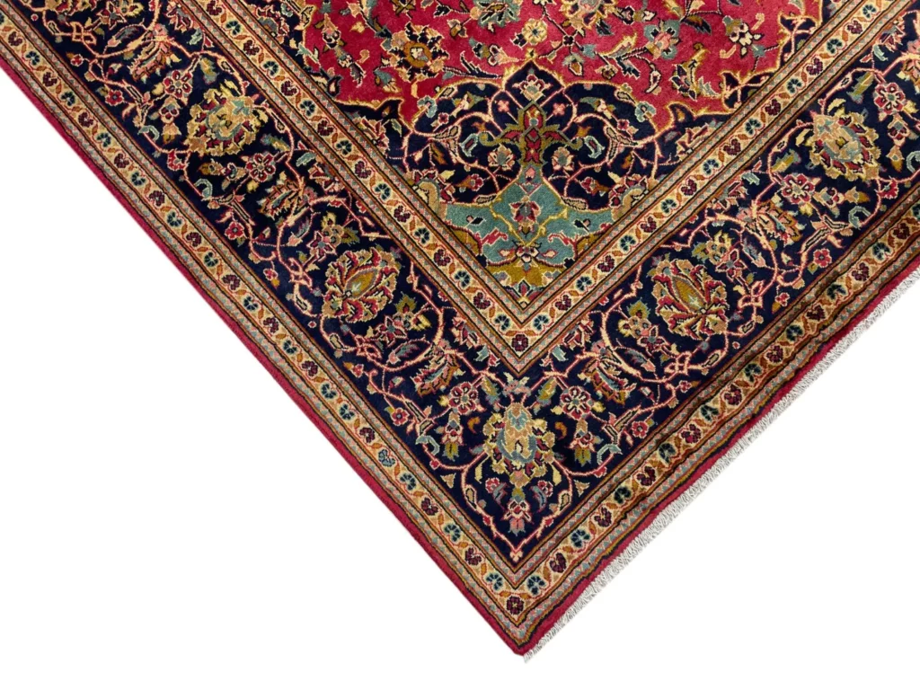 Perserteppich Keshan 307 x 196 cm Schafwolle handgeknüpft