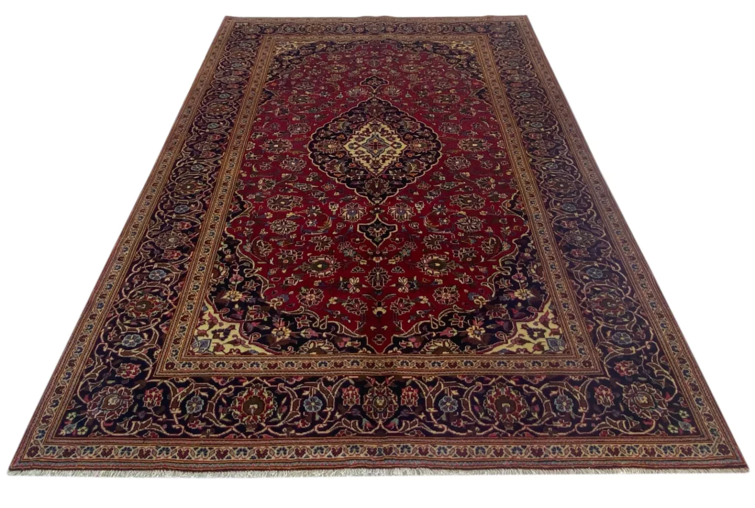 Perserteppich Keshan 309 x 200 cm Wolle handgeknüpft