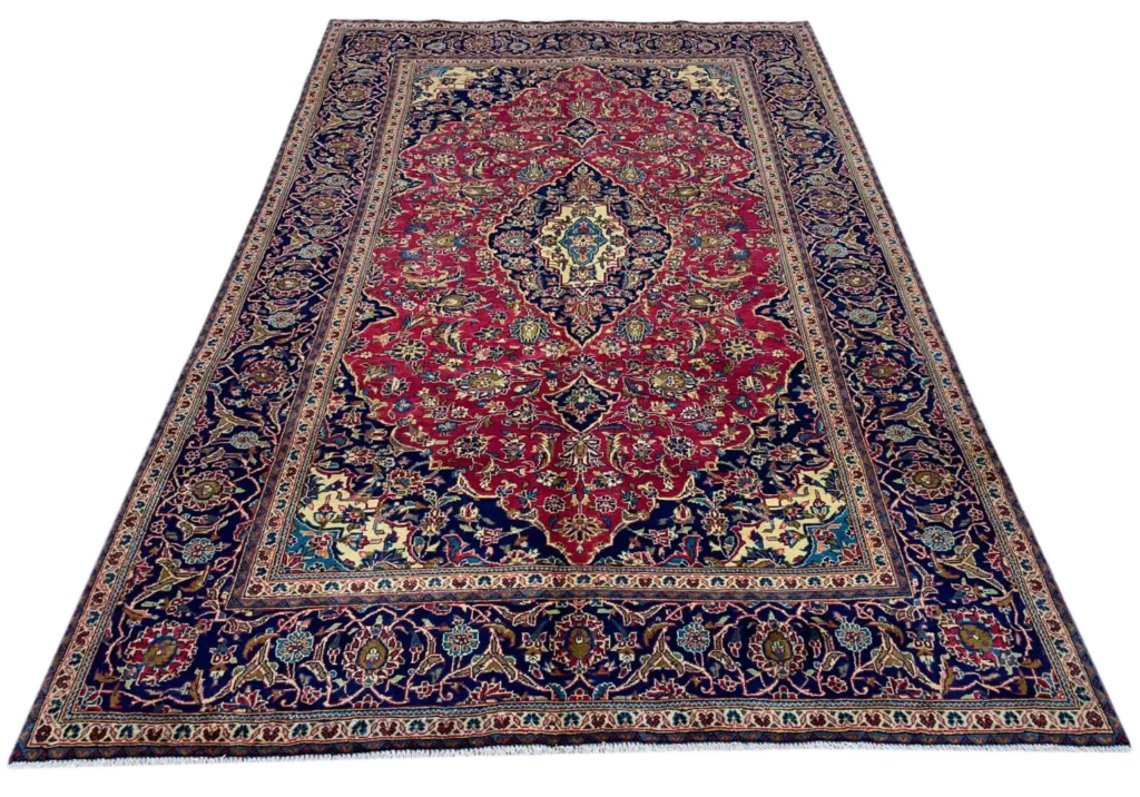 Perserteppich Keshan 311 x 199 cm Wolle handgeknüpft