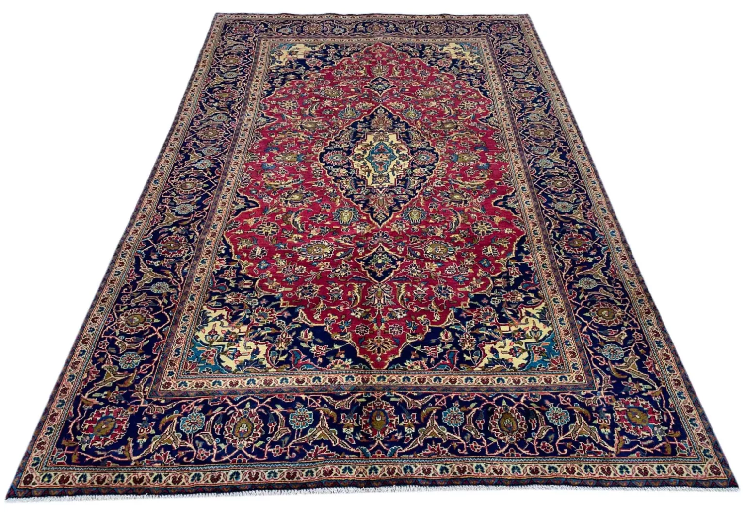 Perserteppich Keshan 311 x 199 cm Wolle handgeknüpft